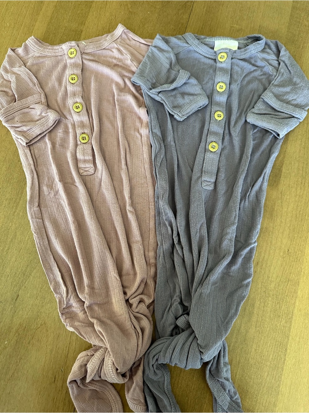 Bundle of 2-Piece Kate Quinn The Woods Ribbed Knotted Baby Gown